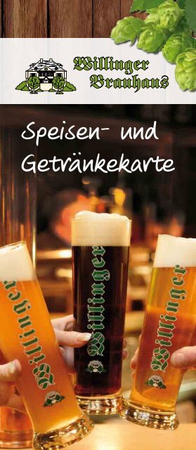 Speisenkarte - Willinger Brauhaus