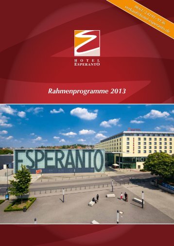 Rahmenprogramme 2013 - Hotel & Kongresszentrum Fulda