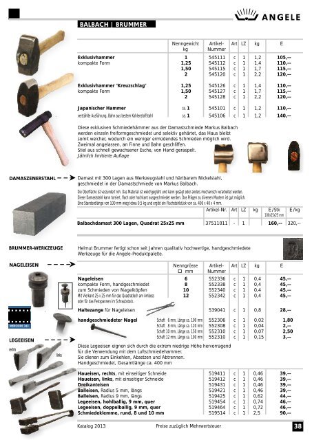 2013 SCHMIEDETECHNIK - ANGELE-Schmiedetechnik