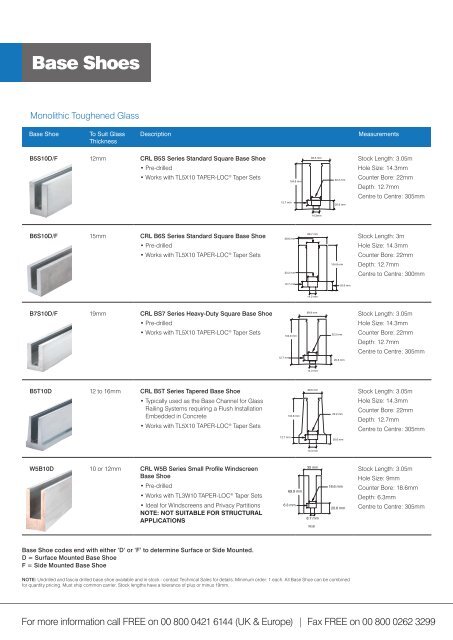 TAPER-LOC® - RIBA Product Selector