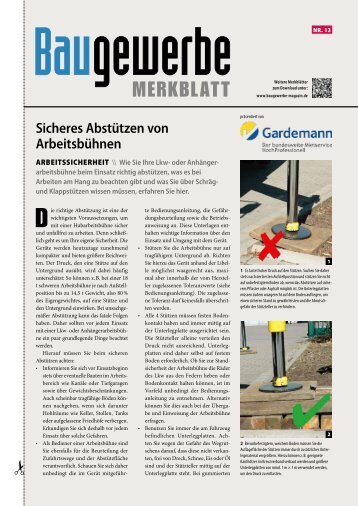 MERKBLATT - Baugewerbe-Magazin