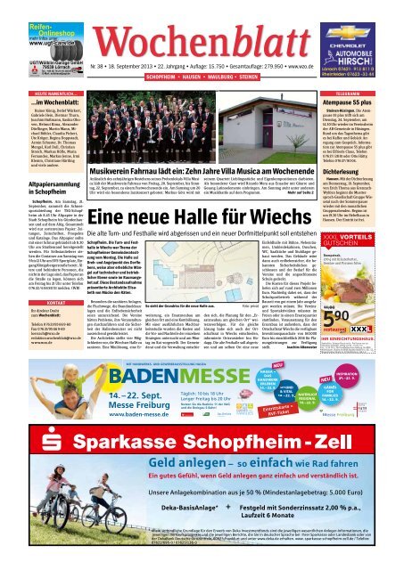 Eine neue Halle für Wiechs - wzo