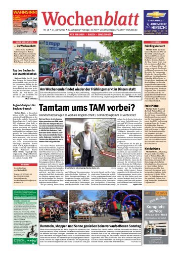 Tamtam ums TAM vorbei? - wzo