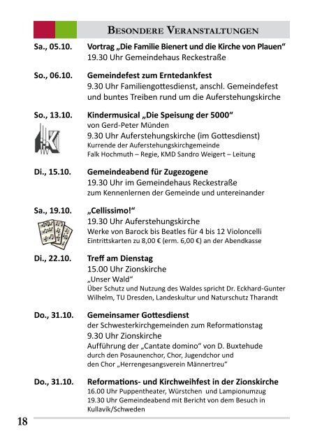 Oktober/November - Auferstehungskirche Dresden-Plauen