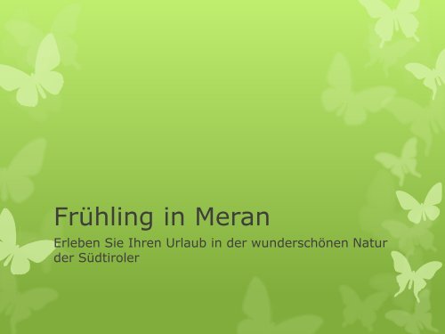 Frühling in Meran