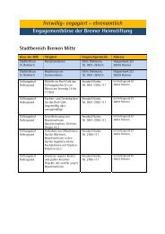 Engagementbörse - Bremer Heimstiftung