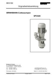 Kühlmittelpumpe TB 40/120 Fabrikat Brinkmann