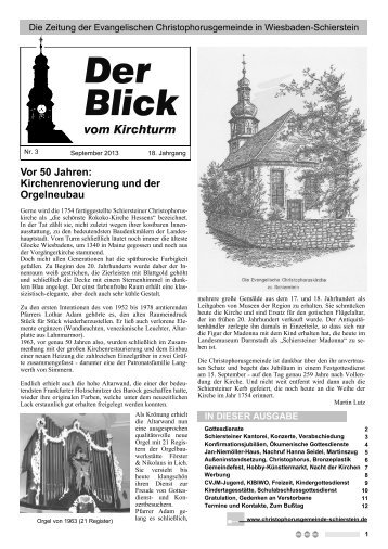 September - Evangelische Christophorusgemeinde Schierstein