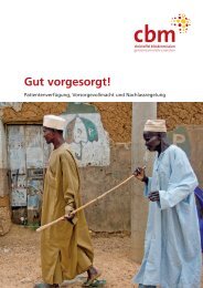 Gut vorgesorgt! - CBM