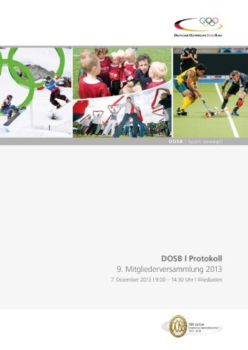 Das Protokoll - Der Deutsche Olympische Sportbund