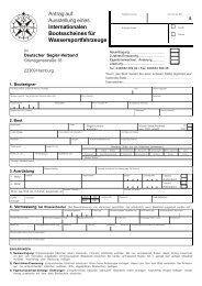 Internationalen Bootsscheines für Wassersportfahrzeuge (IBS)