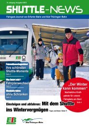 Shuttle News 4 - Erfurter Bahn