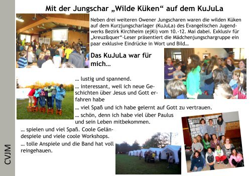 Juni bis August 2013 - Evangelische Kirchengemeinde Owen