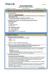 Sicherheitsdatenblatt - Fermit