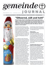 Gemeindejournal Dezember 2013 / Januar 2014 - FeG Mainz