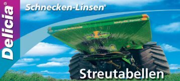 Streutabellen für Schnecken-Linsen ® (PDF) - frunol delicia