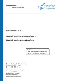 Ausbildung zur/zum Staatlich anerkannten Altenpflegerin ... - GGSD