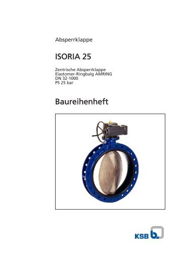 Baureihenheft ISORIA 25 - KSB