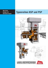 Typenreihe KSP und PSP - LASCO Umformtechnik GmbH