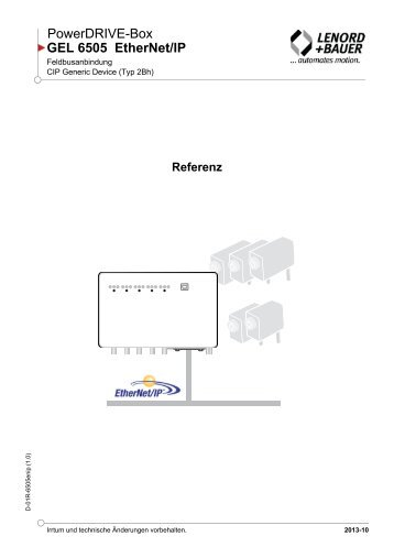 PowerDRIVE-Box GEL 6505 EtherNet/IP - Lenord+Bauer