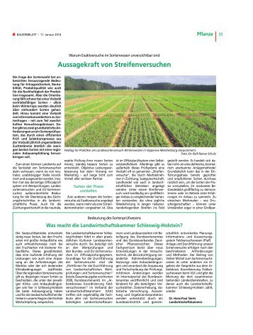 Aussagekraft von Streifenversuchen - Landwirtschaftskammer ...