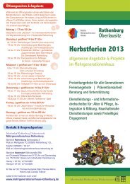 Herbstferien 2013 - Martinshof Rothenburg Diakoniewerk