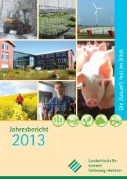 Jahresbericht 2013 - Landwirtschaftskammer Schleswig-Holstein