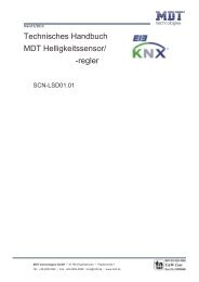 Technisches Handbuch MDT Helligkeitssensor/ -regler