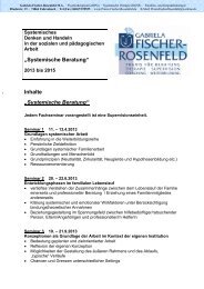 Systemische Beratung - Fischer-Rosenfeld