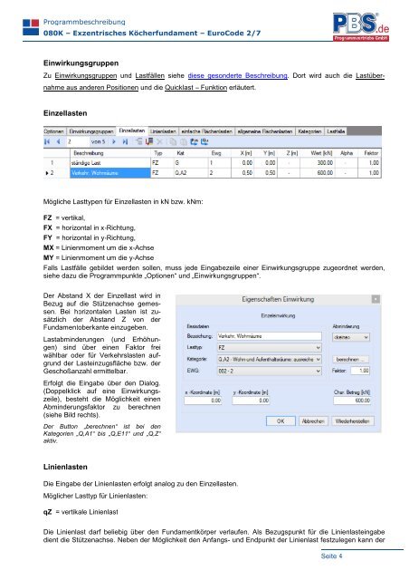 80K Zentrisches / Exzentrisches Köcherfundament