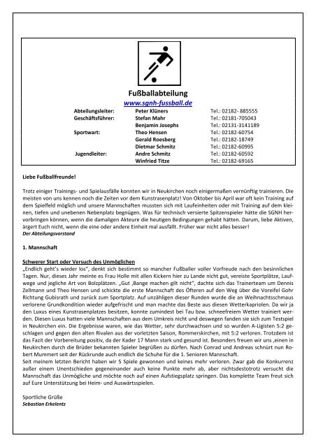 Leichtathletik - Sportgemeinschaft Neukirchen-Hülchrath e.V.