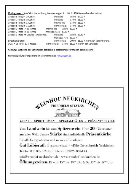Leichtathletik - Sportgemeinschaft Neukirchen-Hülchrath e.V.