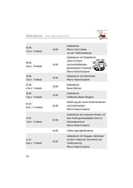 Ausgabe 2 - Sonnenhof-Gemeinde