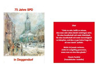 Festschrift 75 Jahre SPD Deggendorf (PDF, 2,81 MB)