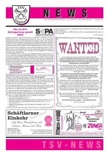 TSV News - ganz.p65 - TSV Schäftlarn e.V. 1921