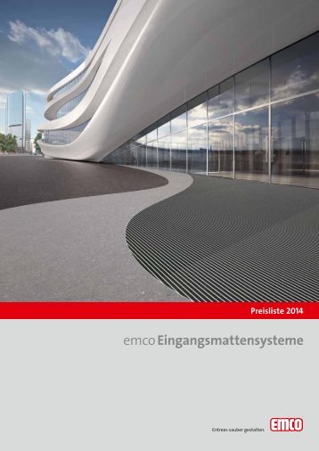 emcoEingangsmattensysteme Preisliste 2014 - Werner-Matten