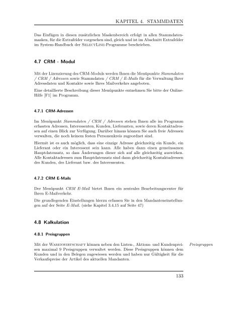 Handbuch Warenwirtschaft SelectLine (PDF)