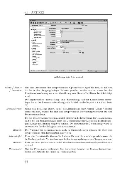 Handbuch Warenwirtschaft SelectLine (PDF)