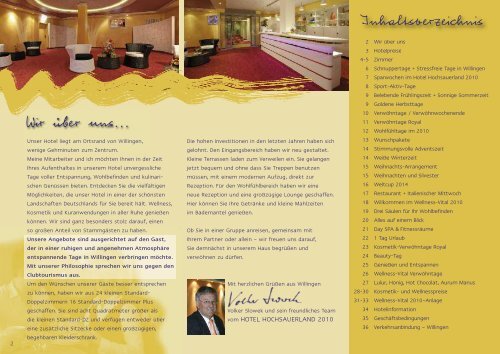 PDF: Hotelprospekt 2014 - Kurhotel Hochsauerland 2010