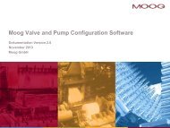 Moog Valve and Pump Configuration Software 2.0 - german