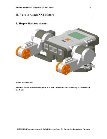 II. Ways to Attach NXT Motors 1. Simple Side ... - LEGO Engineering