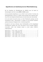 [1] Signalformen am Oszilloskop bei der Offset-Kalibrierung - ELV