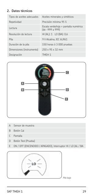 Mode d'emploi de TMEH 1 - SKF.com