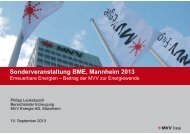 Sonderveranstaltung BME, Mannheim 2013