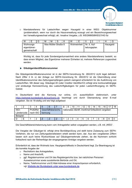 Die SEPA-Umstellung ab 1. Februar 2014 ... - DDIV