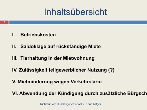 AKTUELLE RECHTSPRECHUNG DES BUNDESGERICHTSHOFS ...