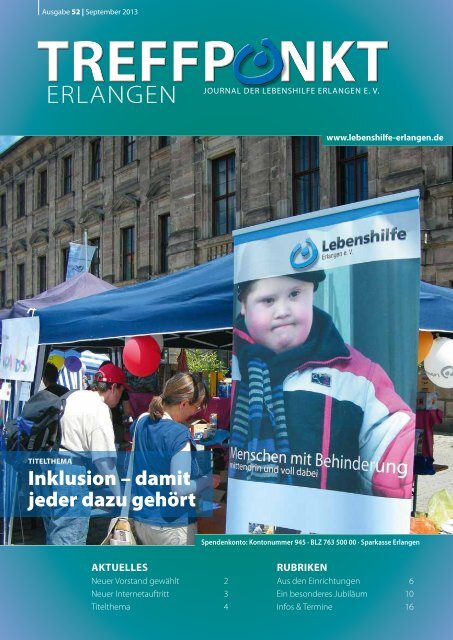 Ausgabe 52, September 2013 - Lebenshilfe Erlangen