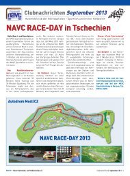 NAVC RACE-DAY in Tschechien