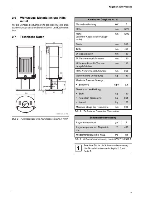 Kaminofen CosyLine Nr.12 - Sieger Heizsysteme GmbH