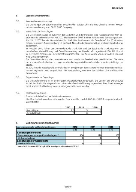 Beteiligungsbericht 2013 - Ulm